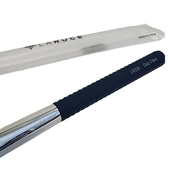 Laruce Beauty Duo Fibre Brush LR316 Makeup Cosmetics Denim Blue Synthetic - Picture 3 of 3